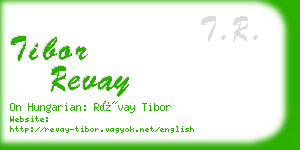 tibor revay business card